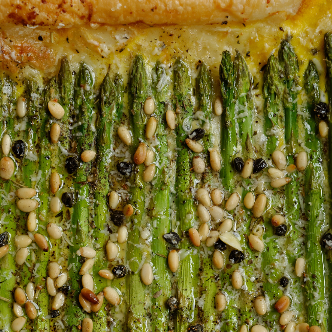 Asparagus tart - May recipe of the month 2022