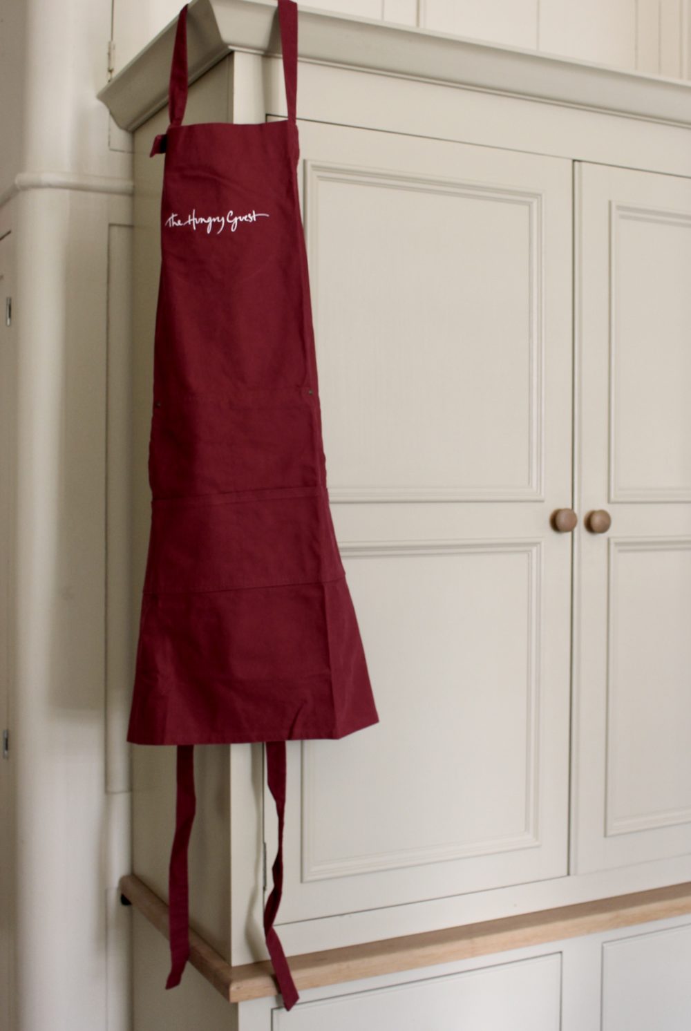 Image of the hungry guest apron hung up