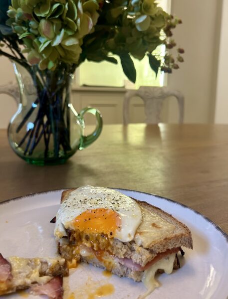 December recipe of the month Christmas ham croque Madame