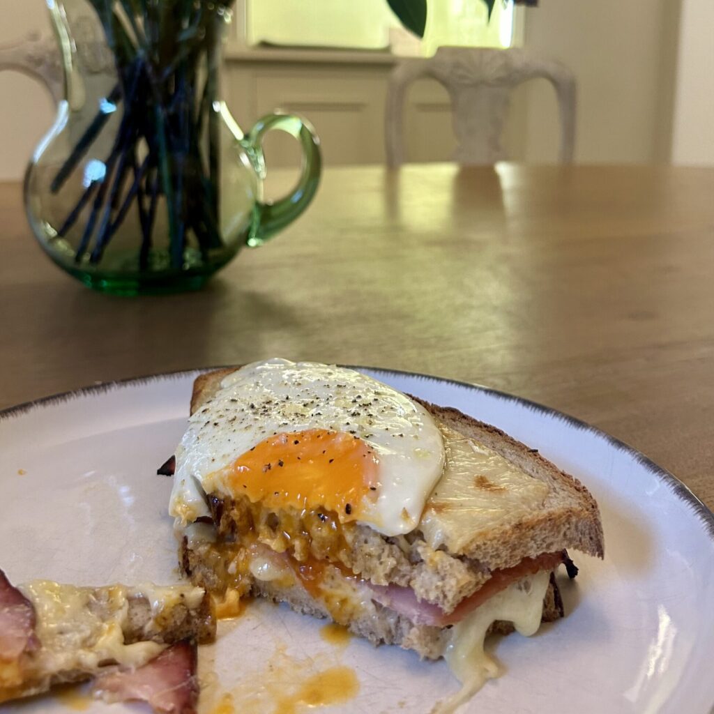 December recipe of the month Christmas ham croque Madame